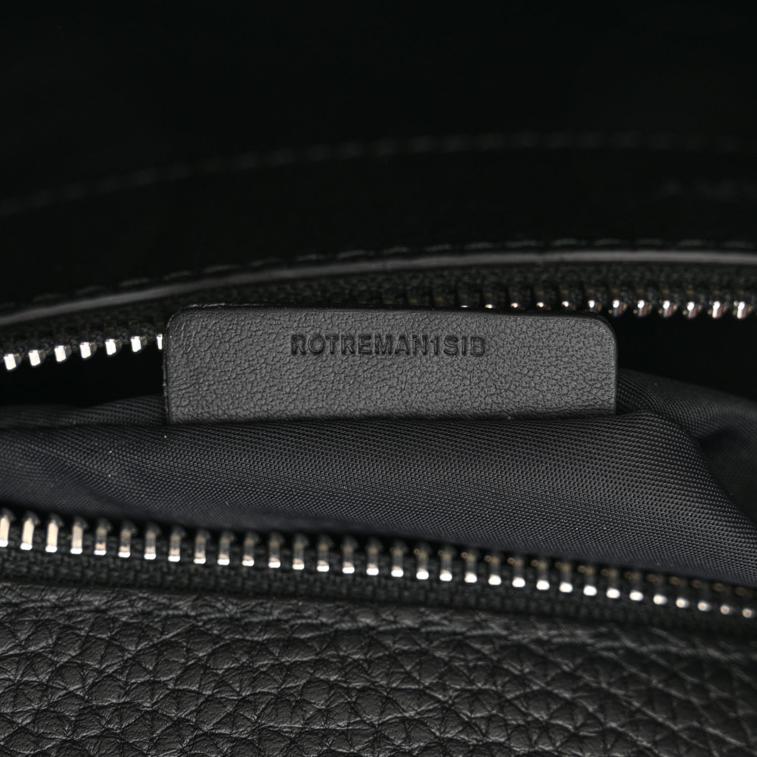 Burberry Grainy Calfskin Embossed Bruno Messenger Black 8 of 17