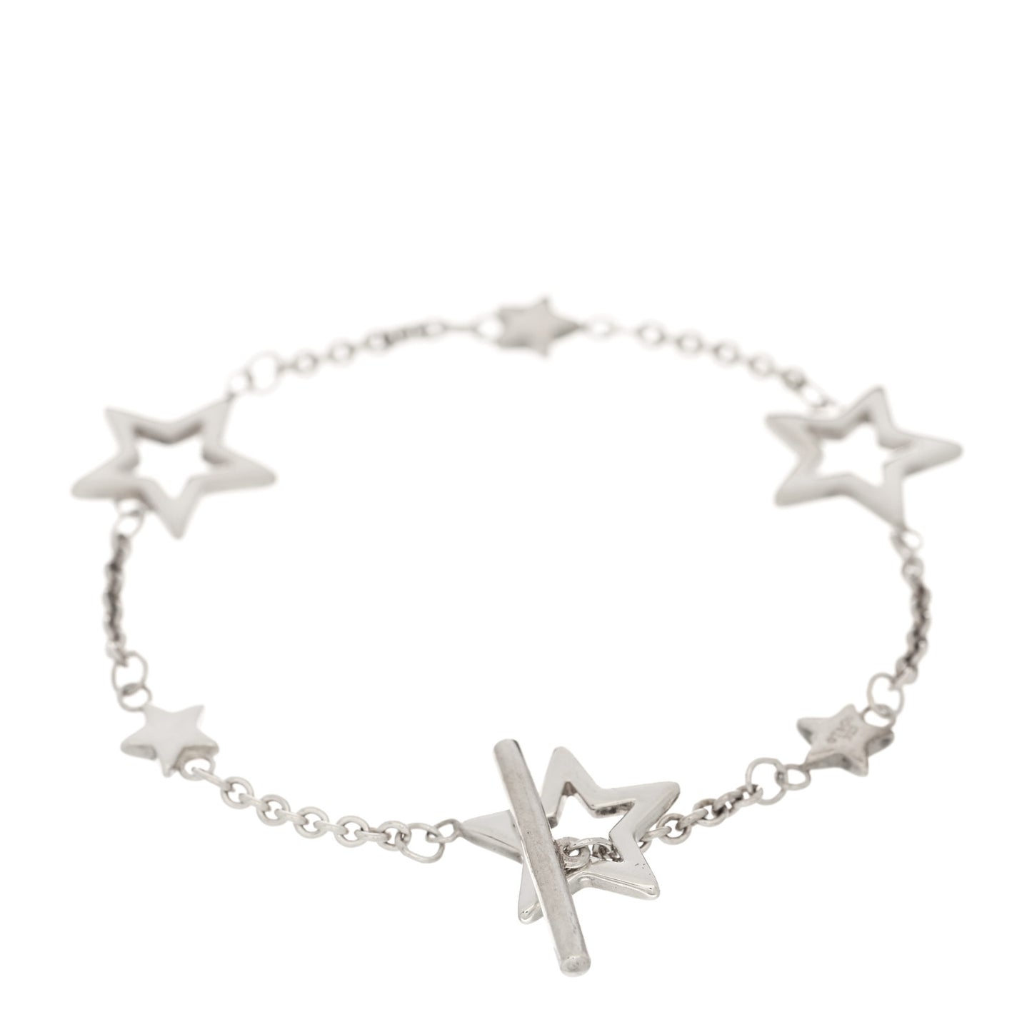 Sterling Silver Star Toggle Bracelet