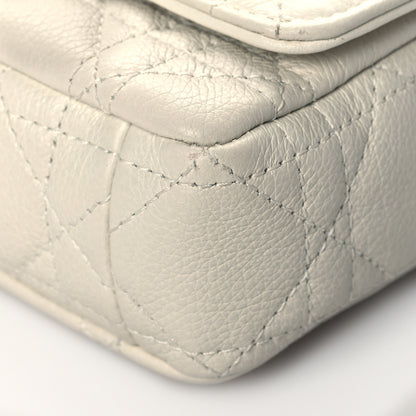 Christian Dior Supple Calfskin Cannage Caro Pouch with Chain Latte 9 of 9