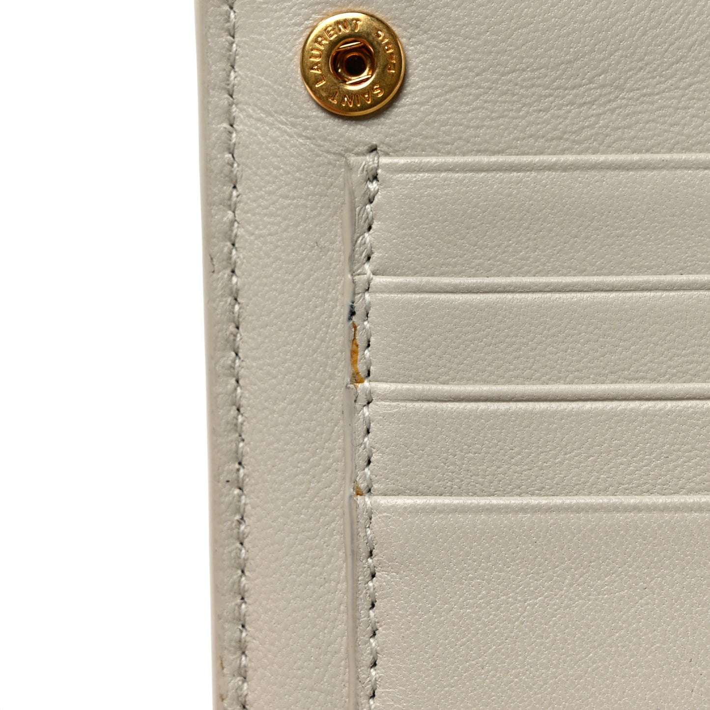 Smooth Shiny Calfskin Monogram Uptown Wallet Crema Soft
