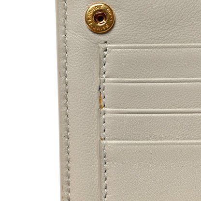 Saint Laurent Smooth Shiny Calfskin Monogram Uptown Wallet Crema Soft 10 of 13