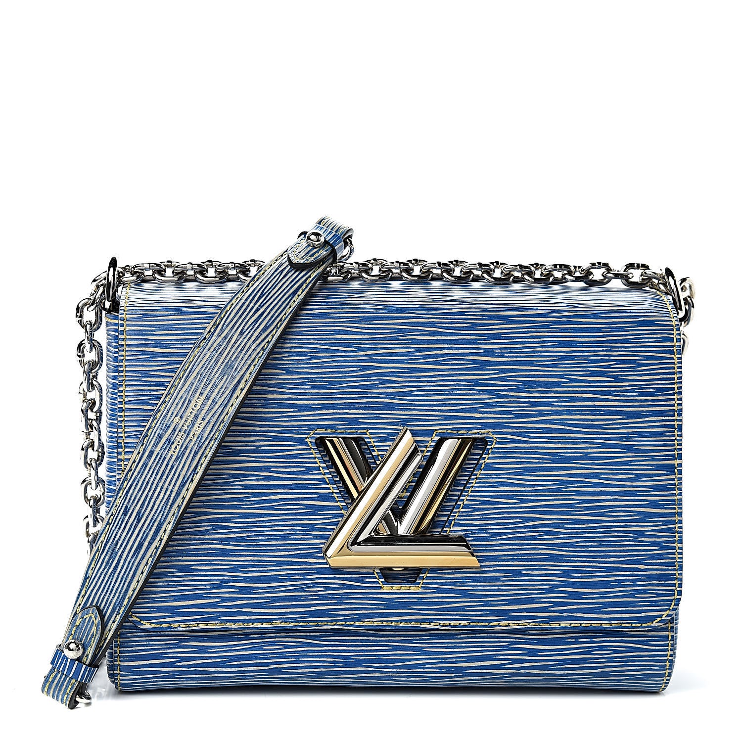 Louis Vuitton Epi Twist Shoulder Bag MM Denim Light 1 of 9