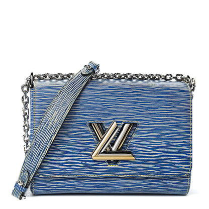 Louis Vuitton Epi Twist Shoulder Bag MM Denim Light 1 of 9