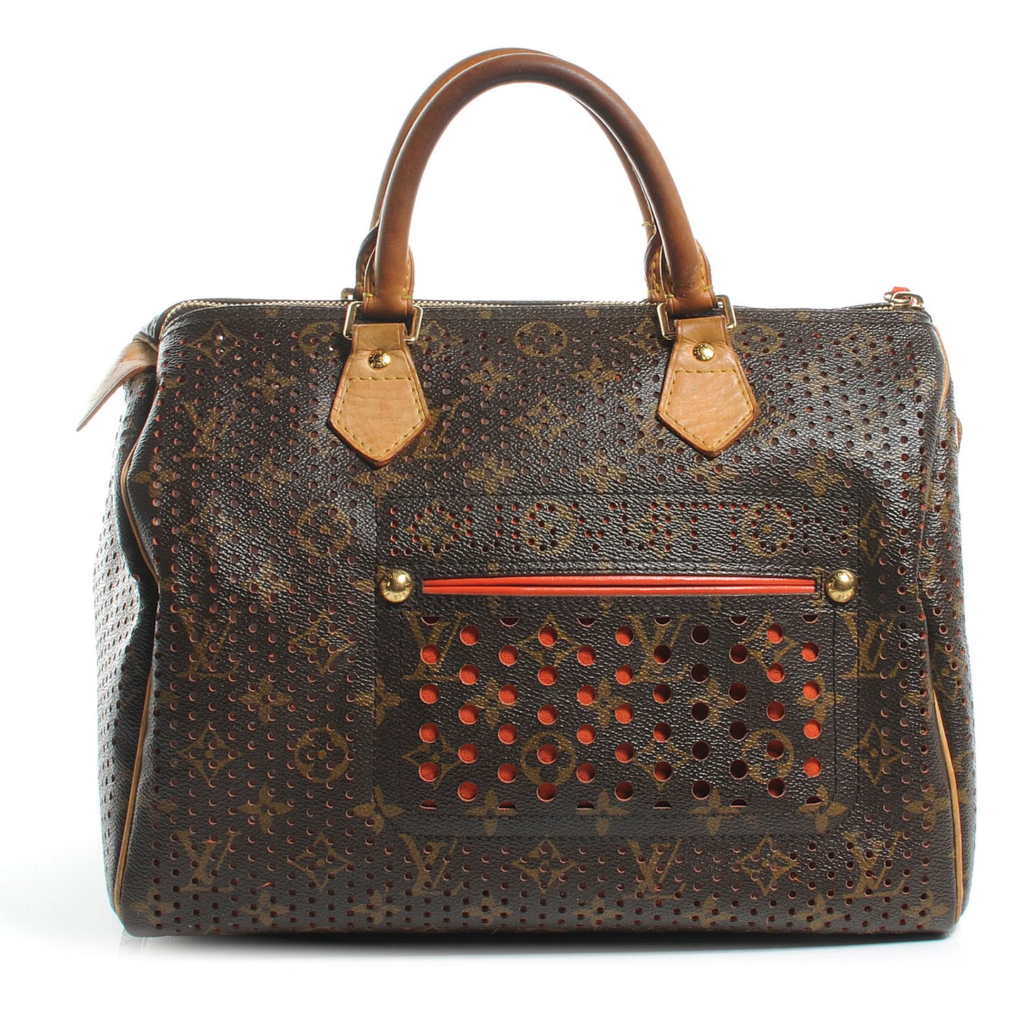 Monogram Perforated Speedy 30 Orange