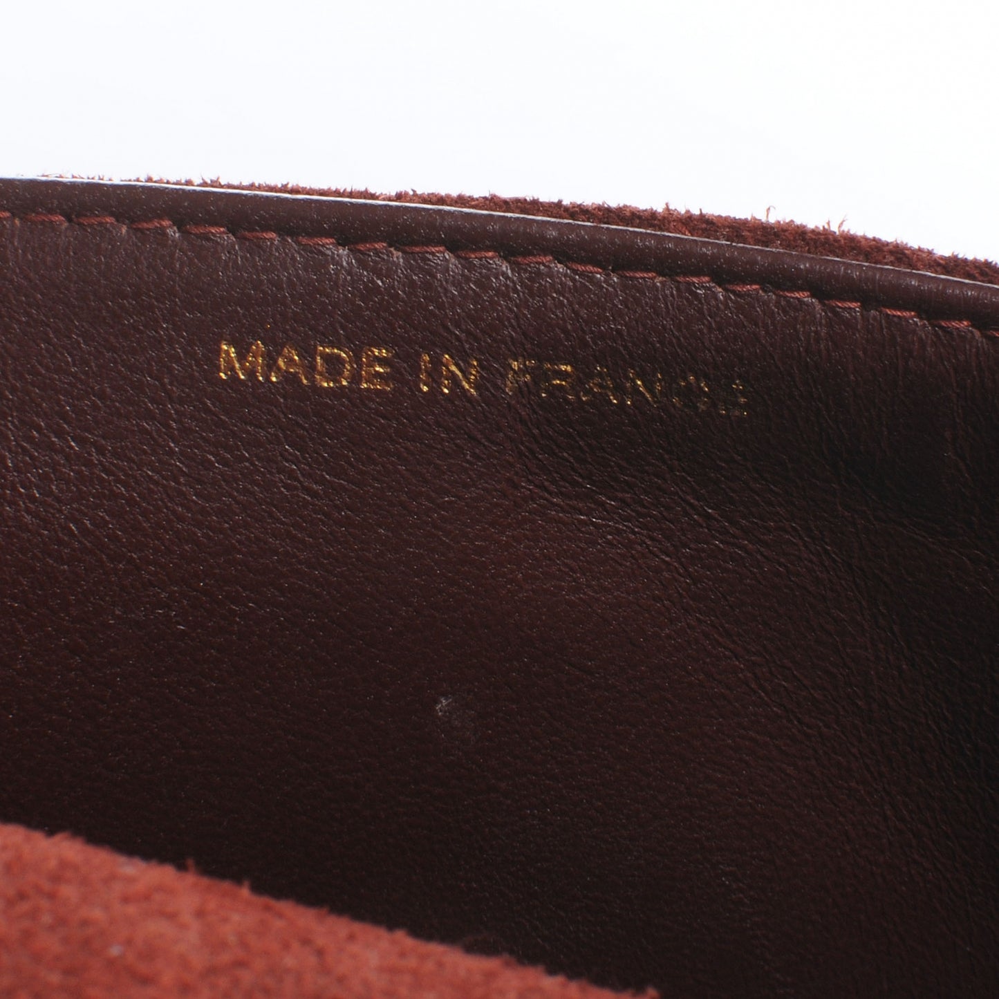 Suede Quilted Mini Flap Bordeaux