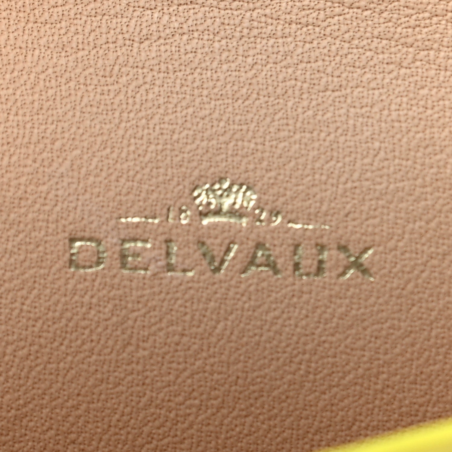 Delvaux Patent Calfskin Mini Brillant Bag Charm Yellow 4 of 5
