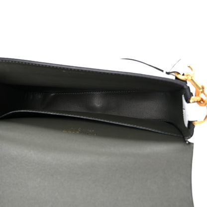 Burberry Calfskin Large Square Satchel Chalk White 5 of 7