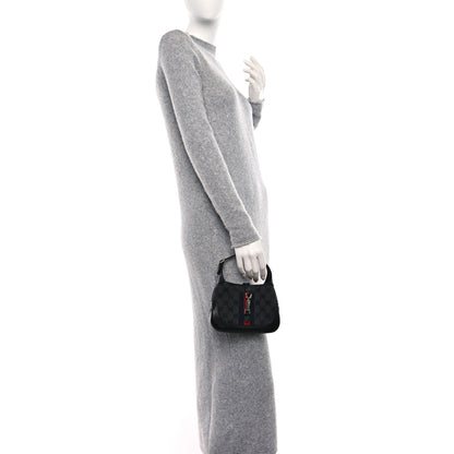 Gucci X BB Supreme Monogram Calfskin Web Mini Jackie 1961 Hobo Black 2 of 8