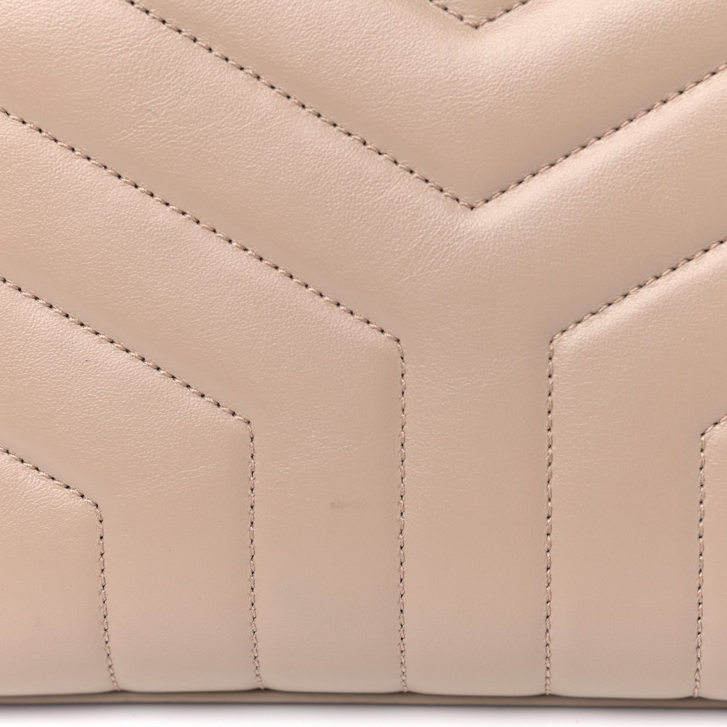 Calfskin Y Quilted Monogram Small Loulou Chain Satchel Dark Beige