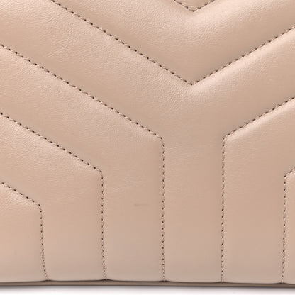 Saint Laurent Calfskin Y Quilted Monogram Small Loulou Chain Satchel Dark Beige 8 of 8