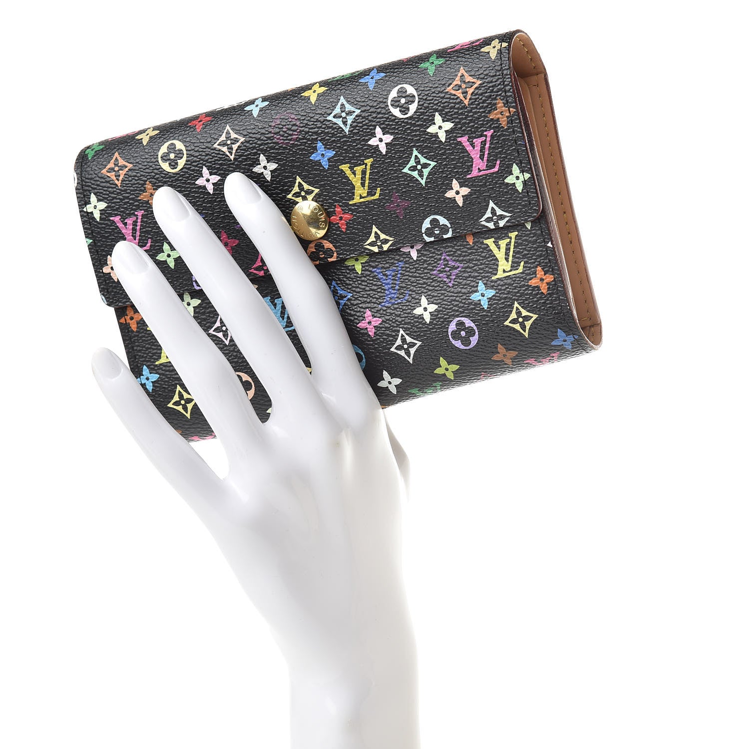 Louis Vuitton Monogram Multicolor Alexandra Wallet Black 2 of 11