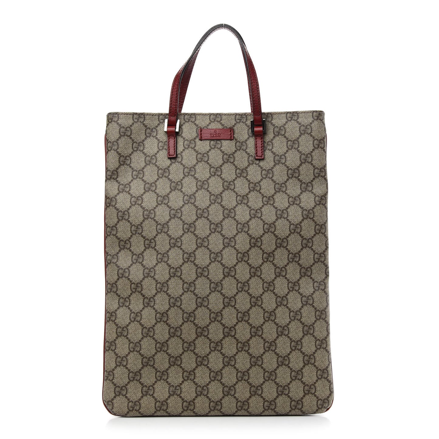GG Plus Monogram Vertical Tote Red