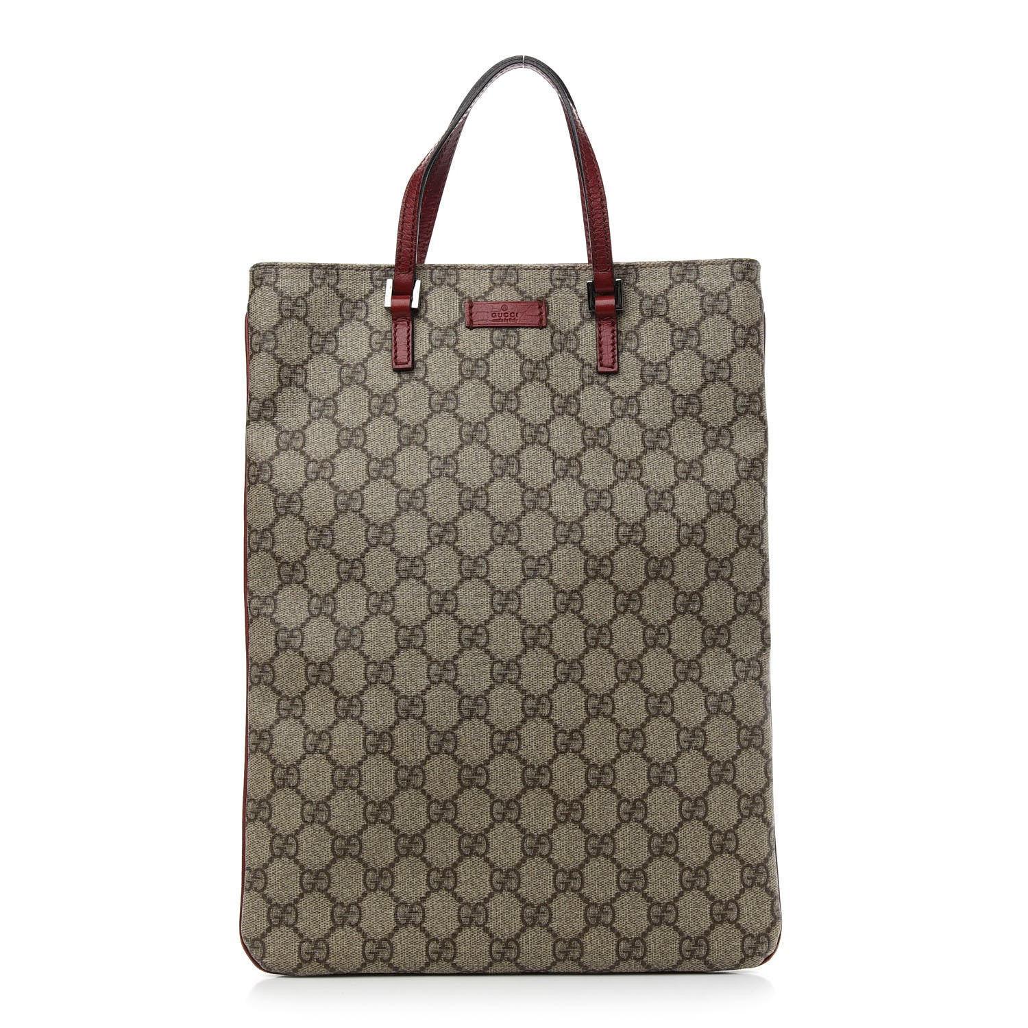 Gucci GG Plus Monogram Vertical Tote Red 1 of 9