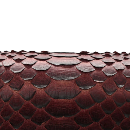 Chanel Snakeskin Mini Rectangular Flap Burgundy 12 of 13