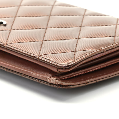 Chanel Striated Patent Yen Wallet 6 of 11