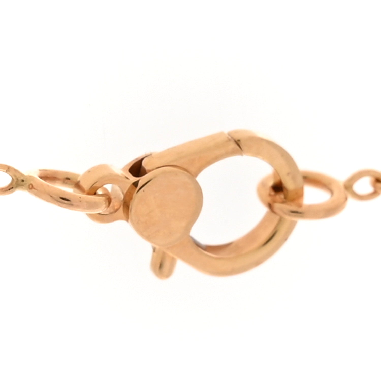 Hermes 18K Rose Gold Diamond Finesse Pendant Necklace 5 of 6