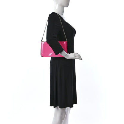 Christian Louboutin Patent Loubila Chain Clutch Piou Piou 2 of 9