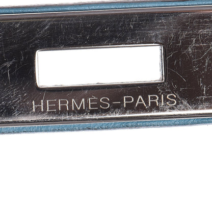 Hermes Taurillon Clemence Birkin 35 Blue Jean 16 of 33