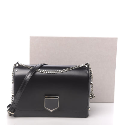 Jimmy Choo Smooth Calfskin Lockett City Shoulder Bag Black 11 of 11