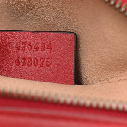 Gucci Calfskin Matelasse GG Marmont Belt Bag 85 34 Hibiscus Red 7 of 12