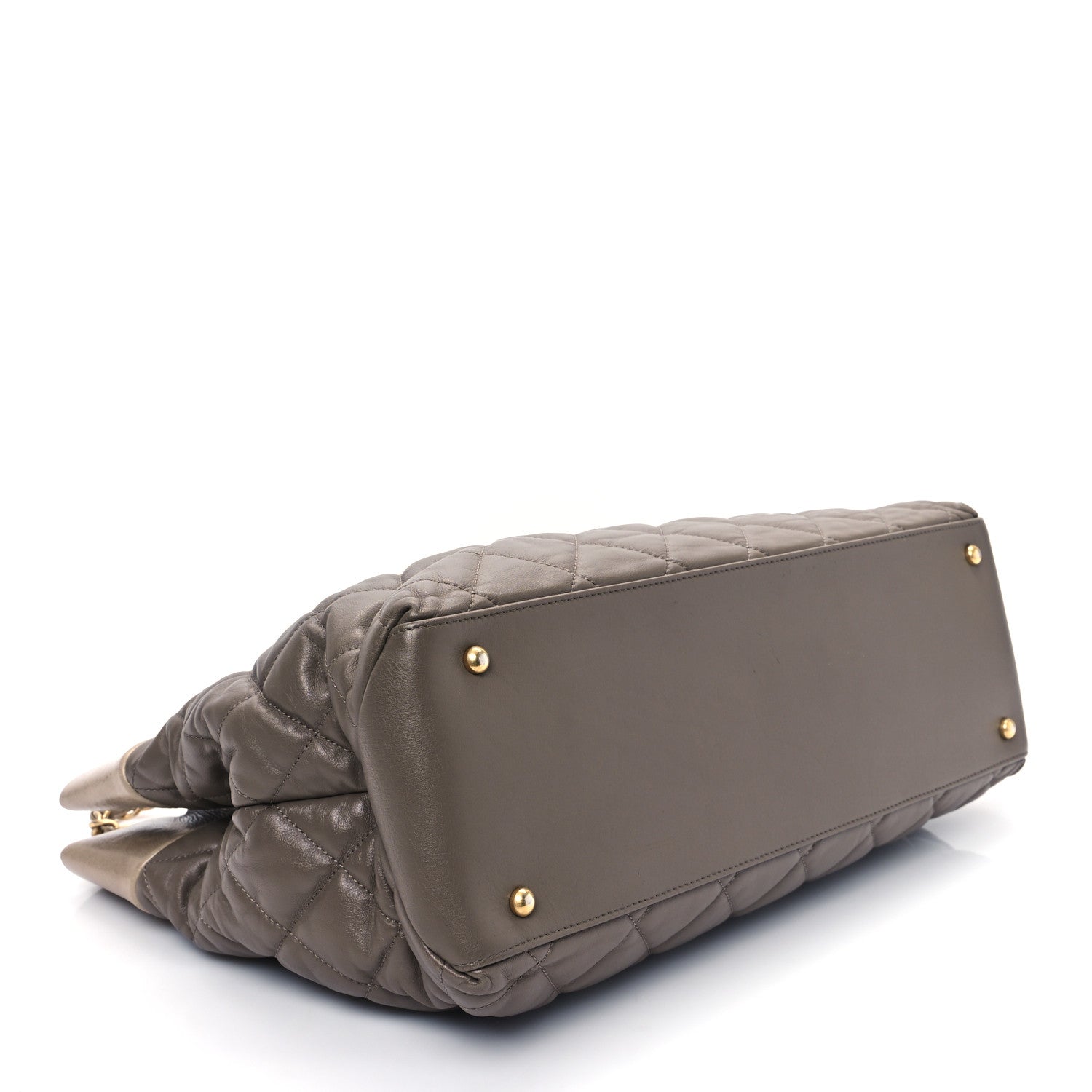 Chanel Calfskin Quilted Large Soft Elegance Tote Beige 4 of 10
