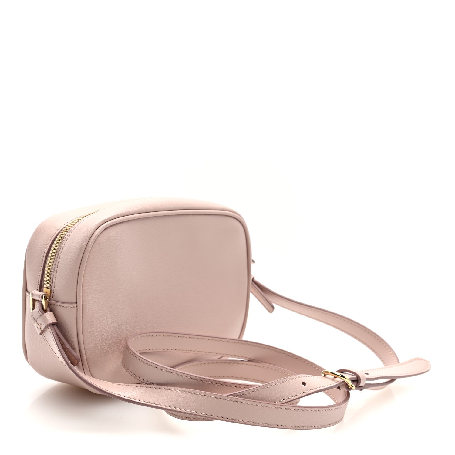 Salvatore Ferragamo Calfskin City Goncho Crossbody Camera Bag BonBon 1 of 9