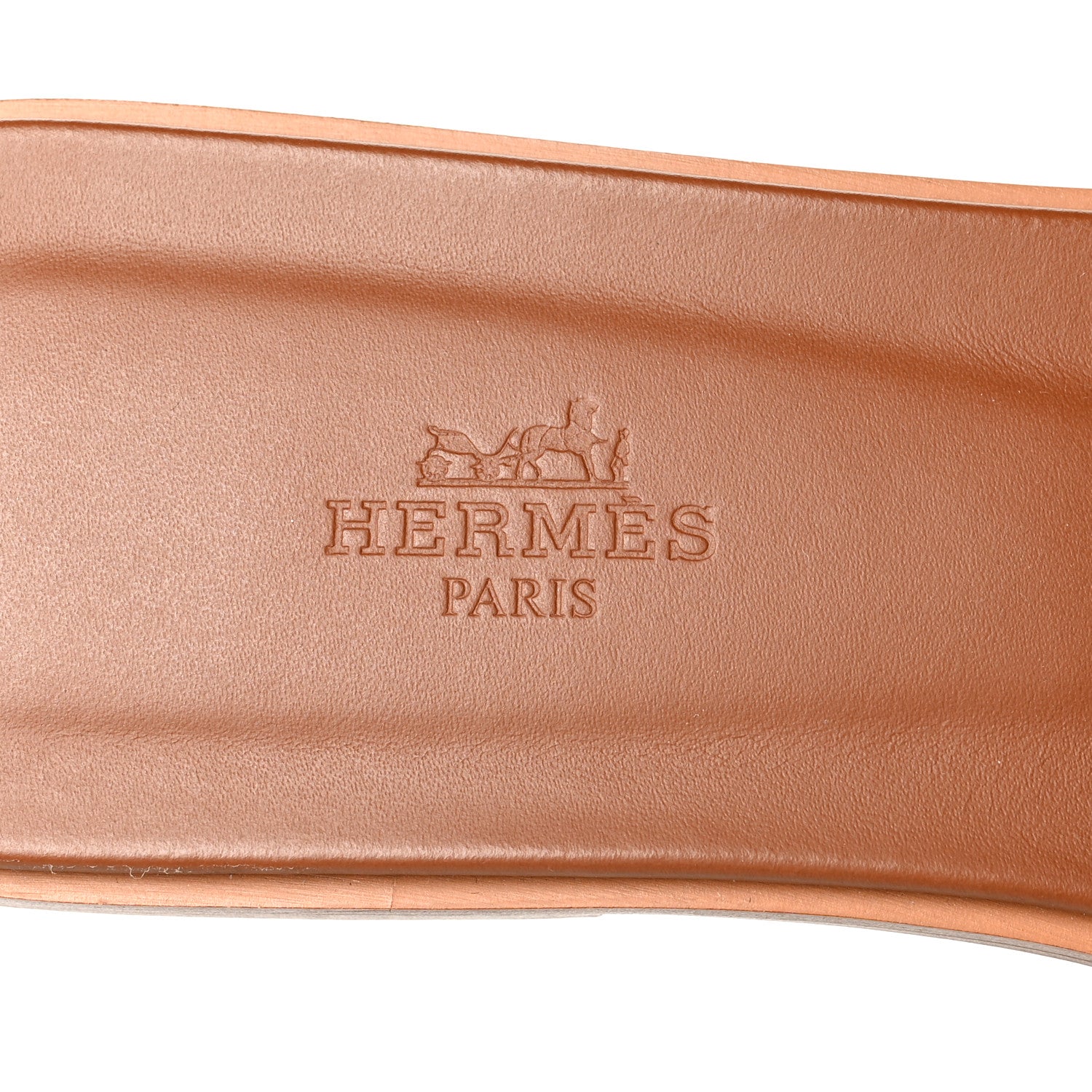 Hermes Box Calfskin Oran Sandals 39 Gold 8 of 9