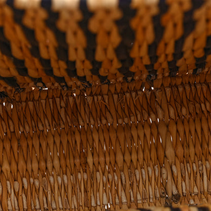 Loewe Raffia Square Small Basket Tote Bag Natural Black Pecan 5 of 10