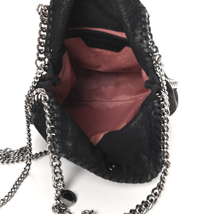 Stella McCartney Shaggy Deer Mini Falabella Fold Over Tote Black 6 of 12