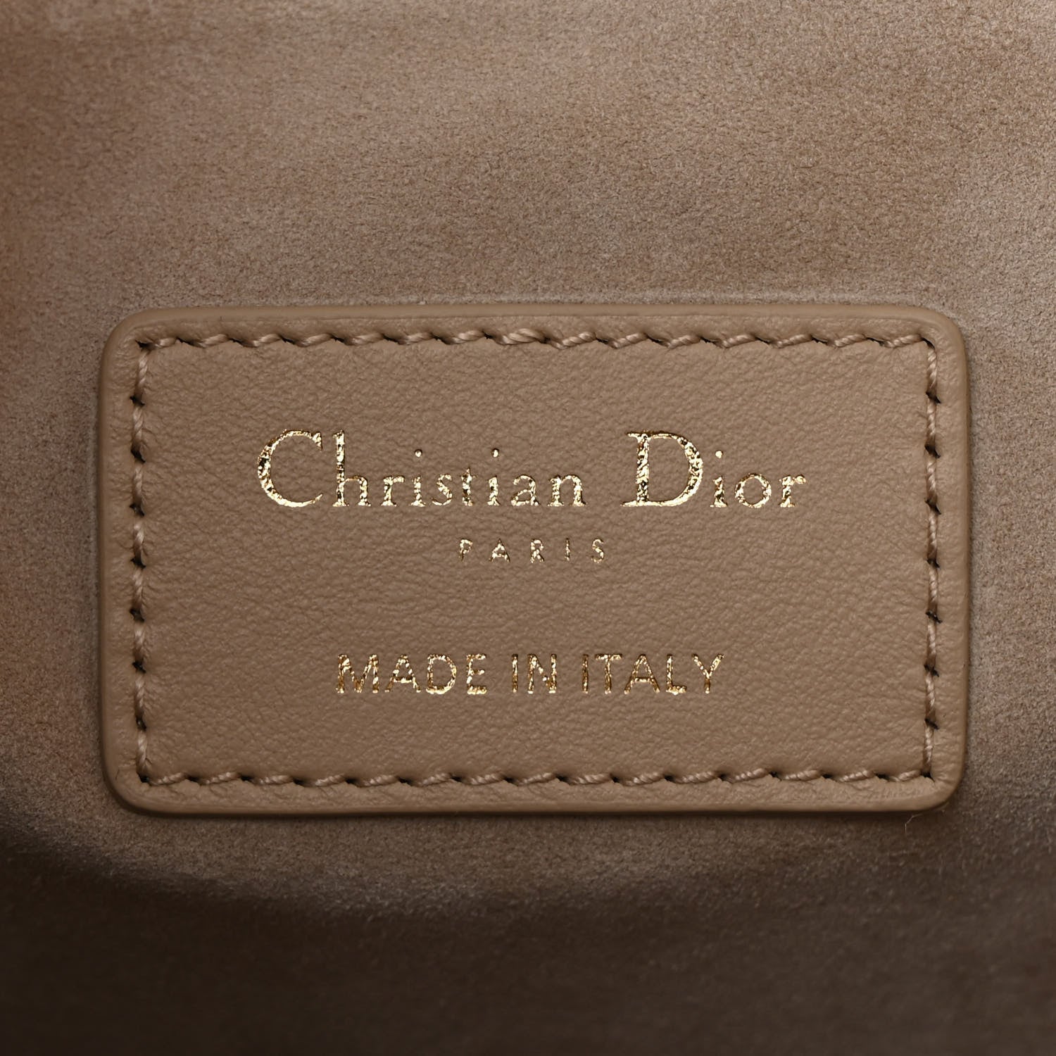 Christian Dior Calfskin Macro Cannage Medium Book Tote Taupe 6 of 10