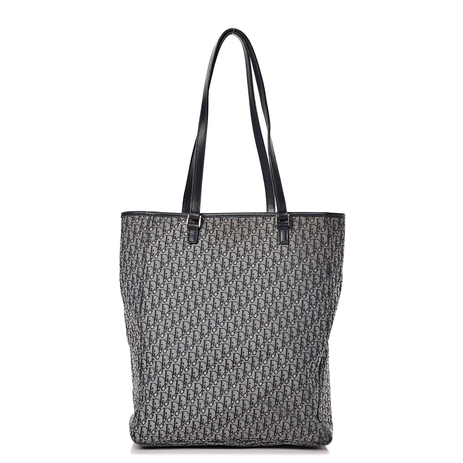 Christian Dior Monogram Tote Navy 1 of 16