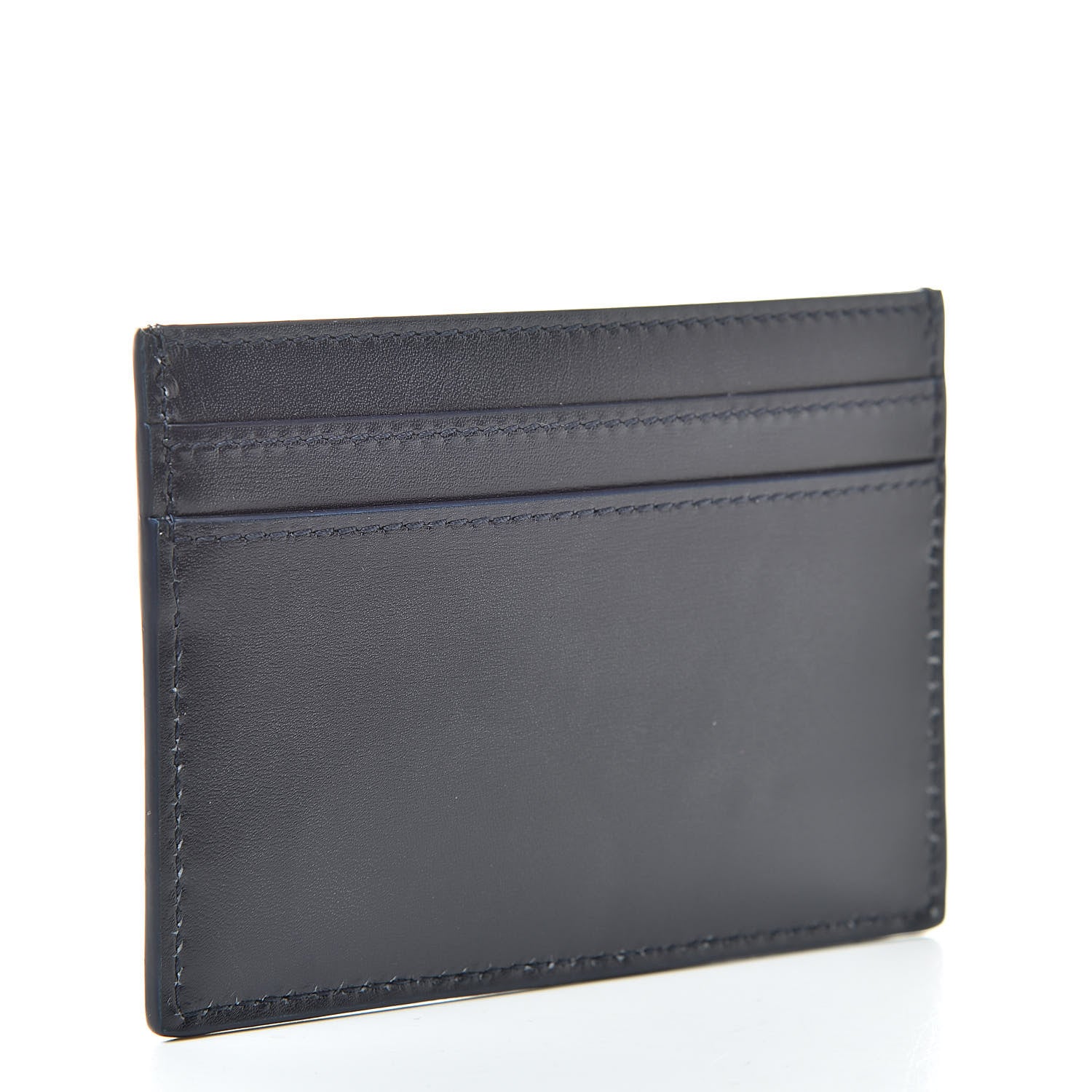 Saint Laurent Calfskin Monogram Credit Card Case Dark Notte 3 of 8