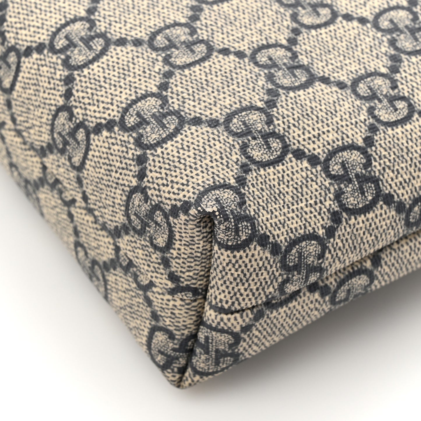 GG Supreme Monogram Web Flat Messenger Bag Navy