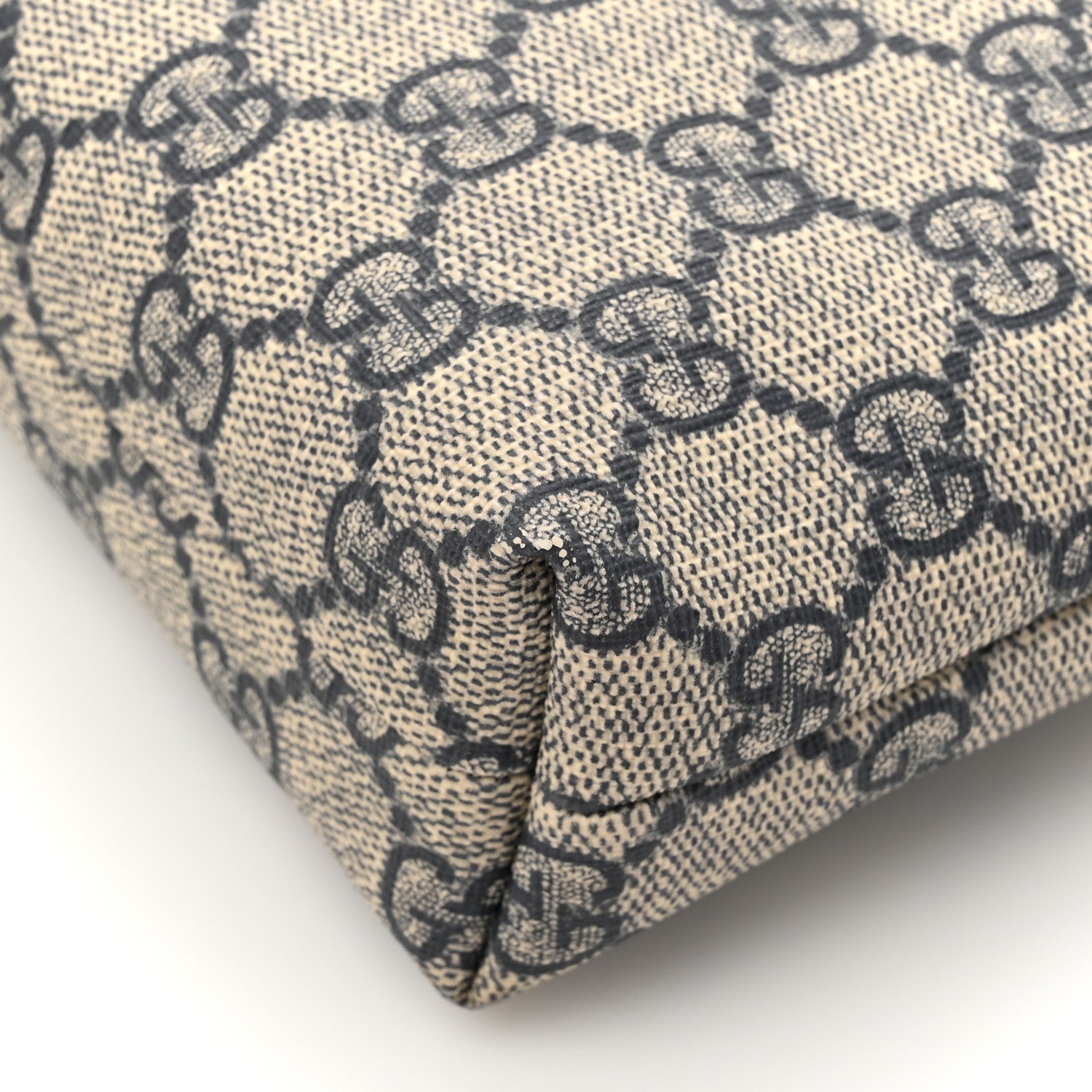 Gucci GG Supreme Monogram Web Flat Messenger Bag Navy 14 of 14