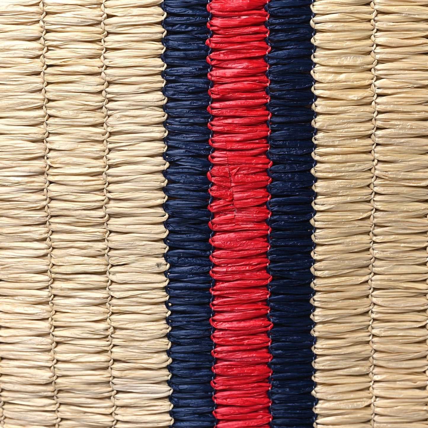 Raffia Linen Web Cestino Tote Bag