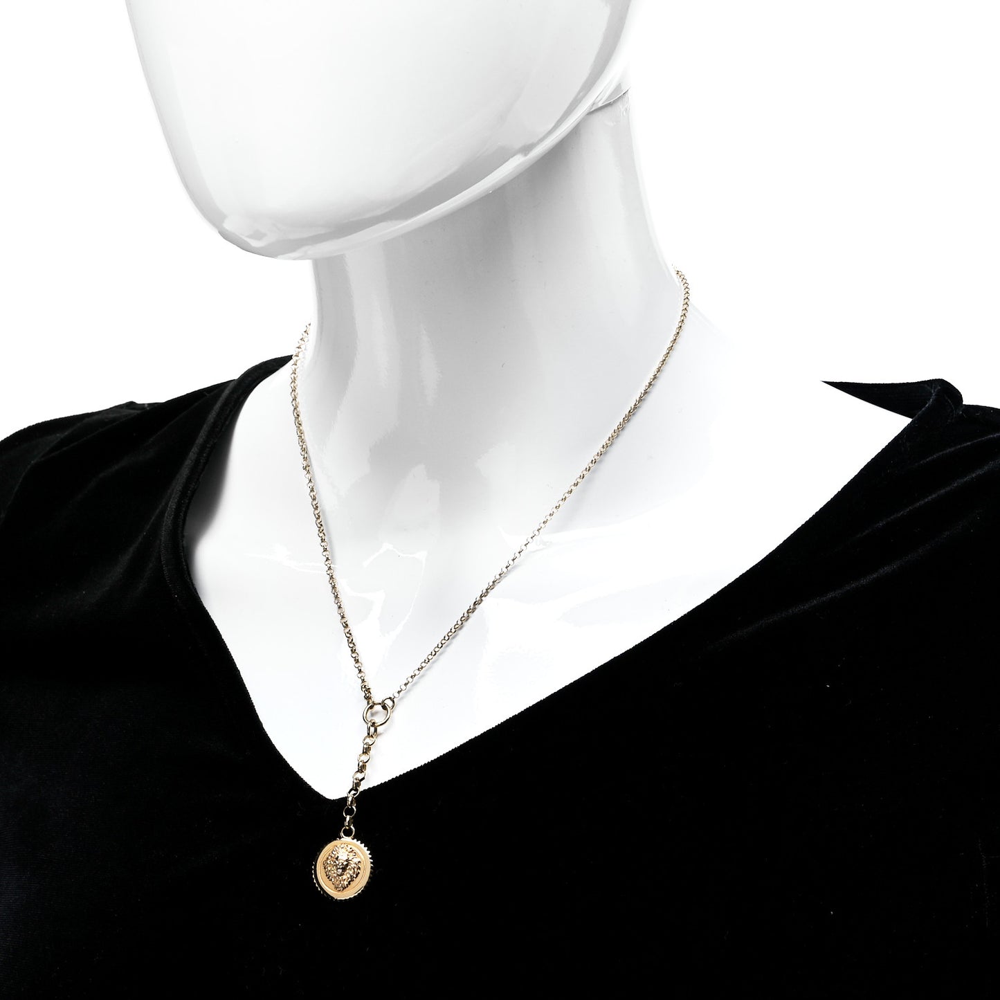 18K Yellow Gold Diamond Small Strength Mixed Belcher Chain Necklace