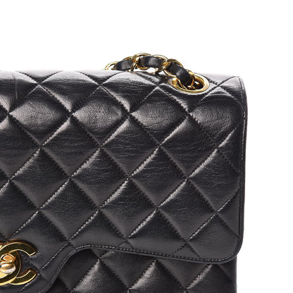 Chanel Lambskin Quilted Medium Double Flap Black 18 of 27