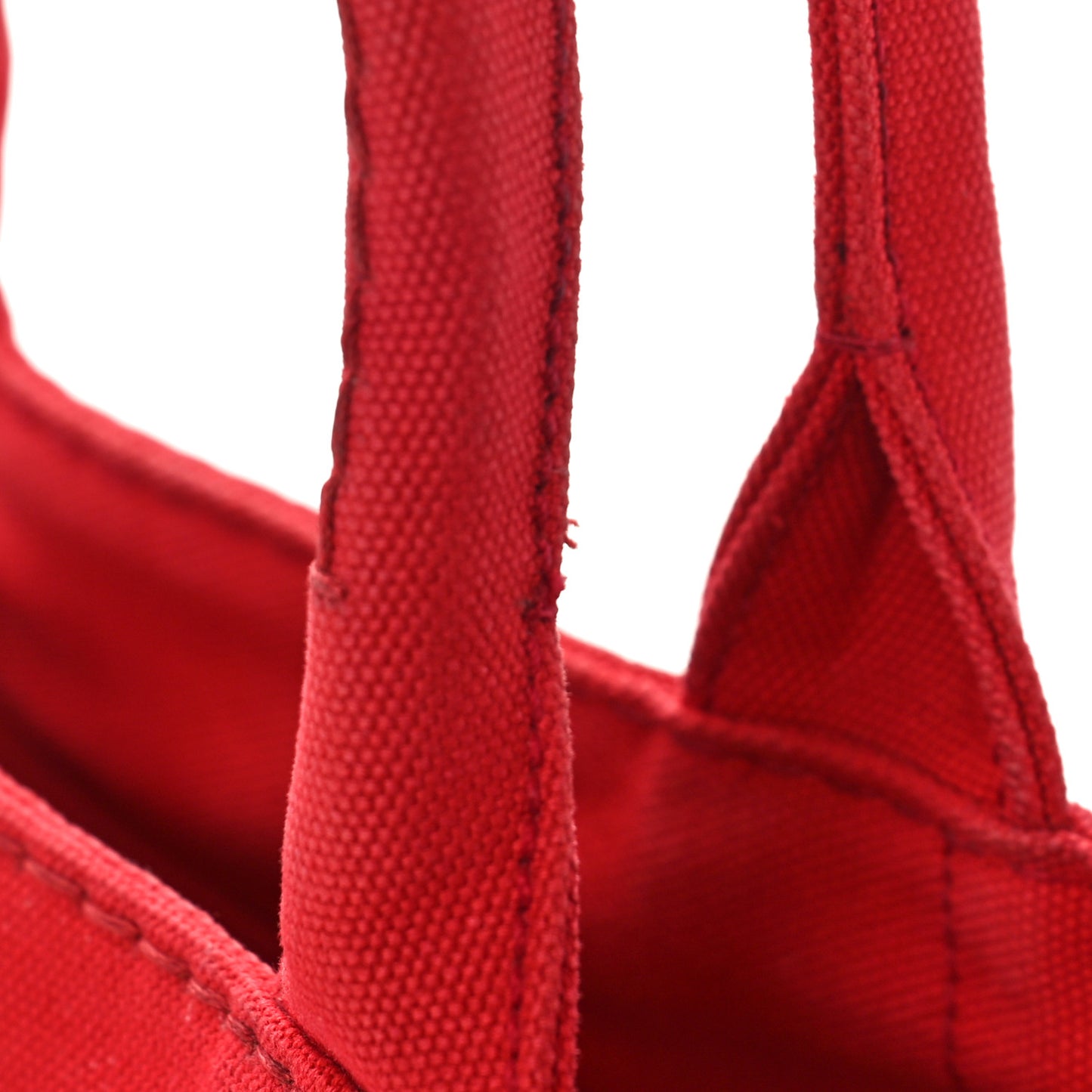 Canapa Small Logo Tote Rosso