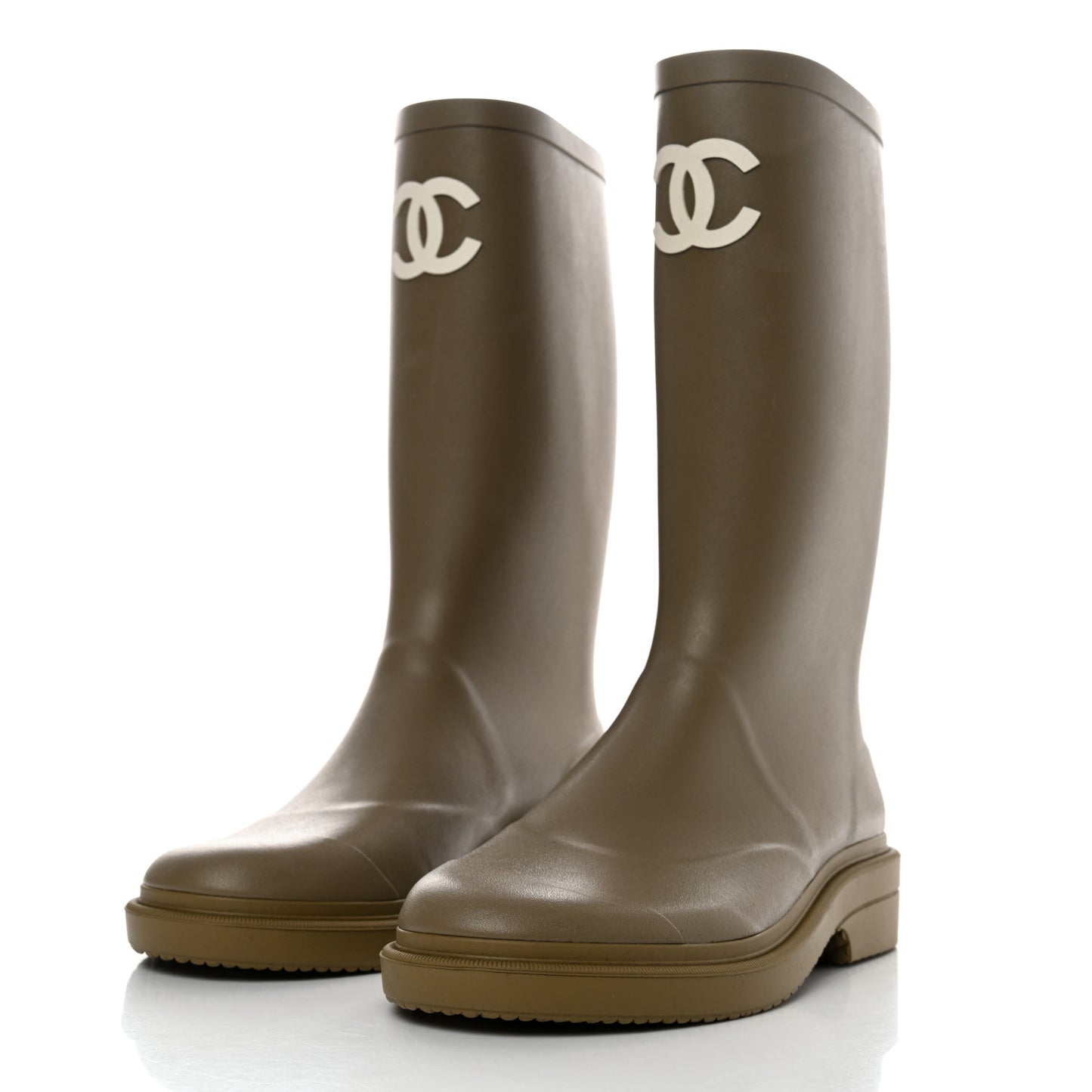 Caoutchouk CC High Boots 39 Dark Beige