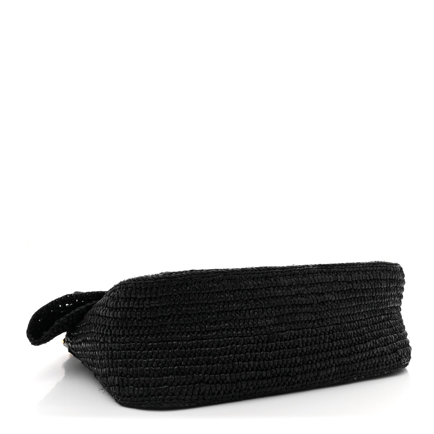 Loewe Raffia Donut Chain Medium Ola Shoulder Bag Black 4 of 10