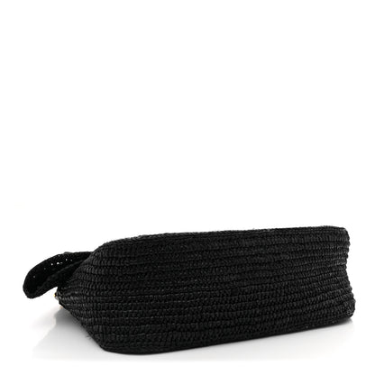 Loewe Raffia Donut Chain Medium Ola Shoulder Bag Black 4 of 10