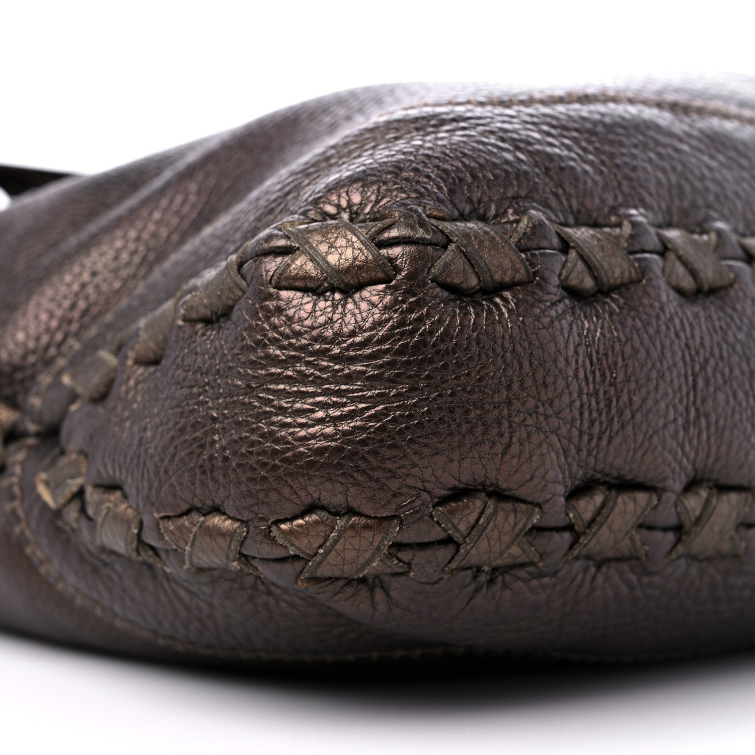 Gucci Metallic Pebbled Calfskin Large New Jackie Shoulder Bag Bronze 7 of 12