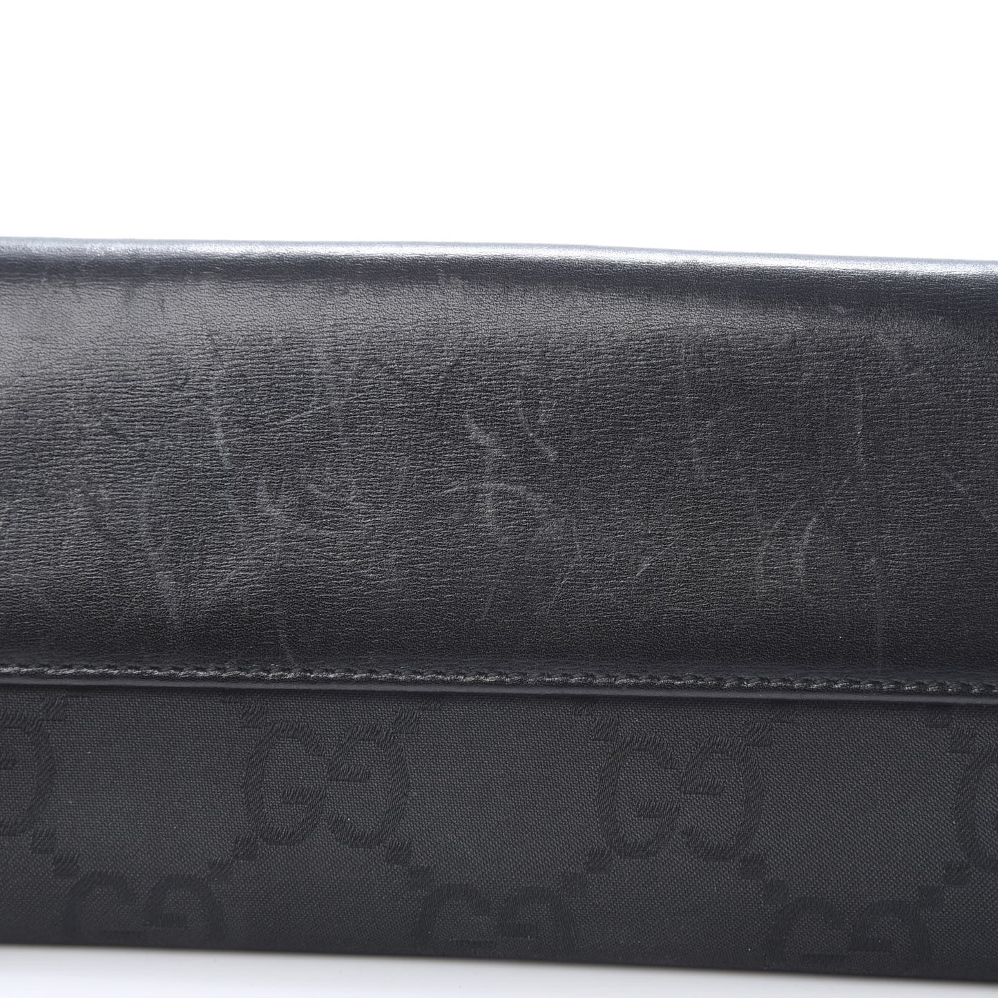 Calfskin Monogram Continental Flap Wallet Black