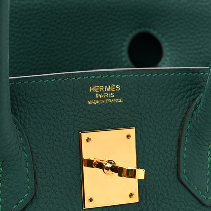 Hermes Togo Birkin 30 Malachite 6 of 14