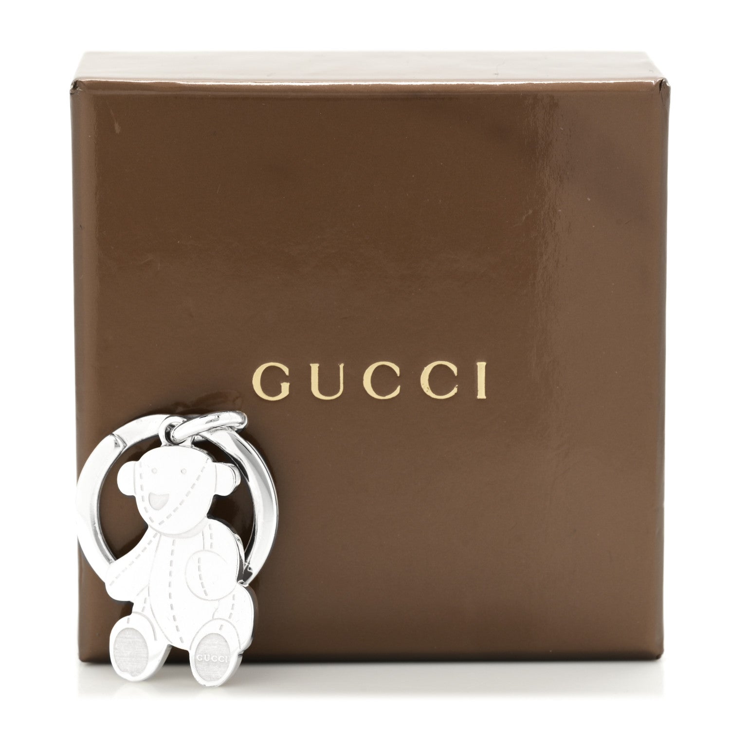 Gucci Sterling Silver Teddybear Key Chain 5 of 5