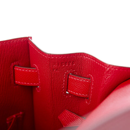 Hermes Epsom Kelly Sellier 32 Rouge Casaque 7 of 9