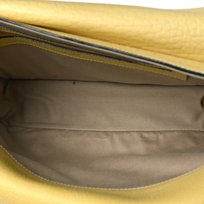 Chloe Grained Calfskin Medium Sally Flap Bag Yellow 7 of 13