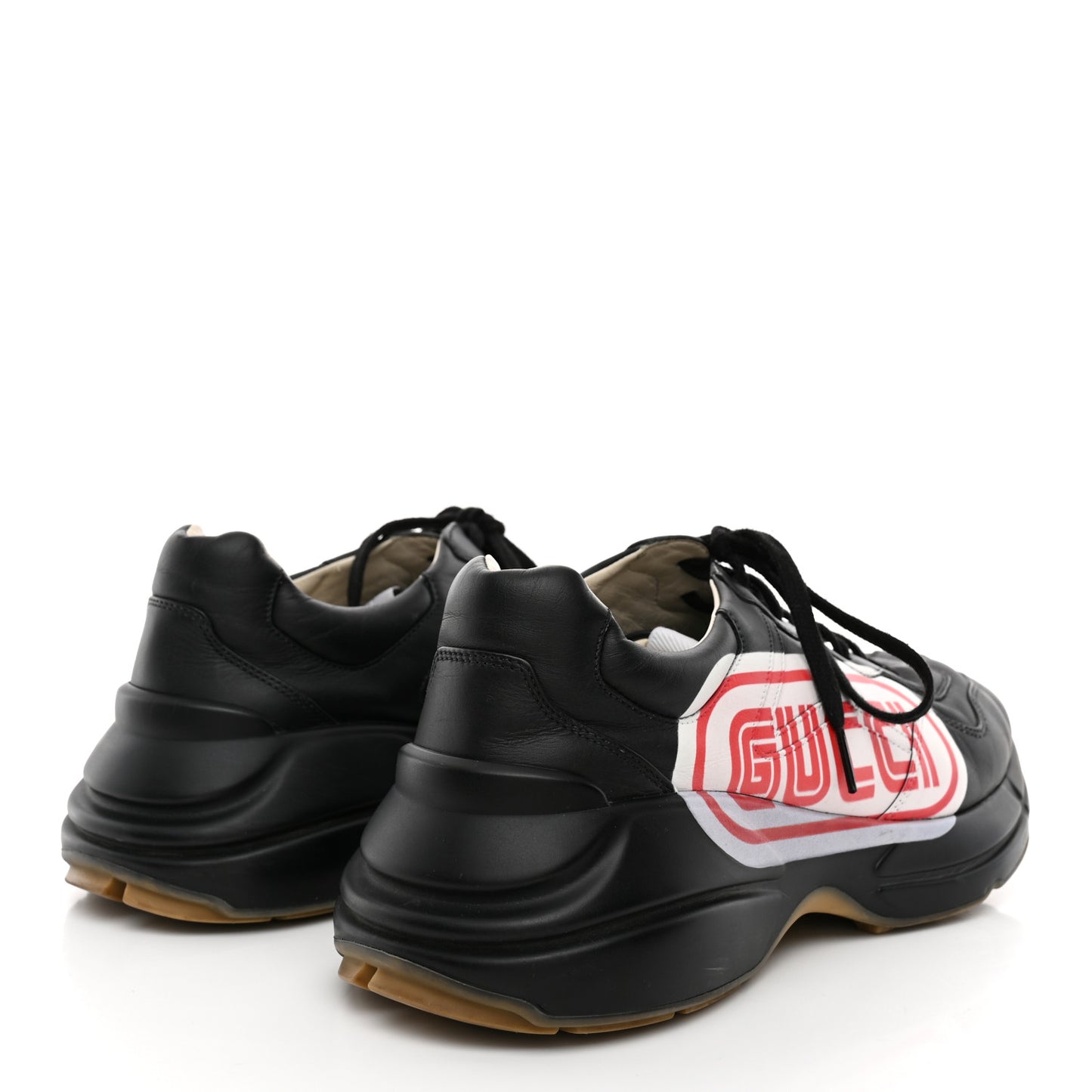 X SEGA Calfskin Logo Mens Rhyton Sneakers 9 Black