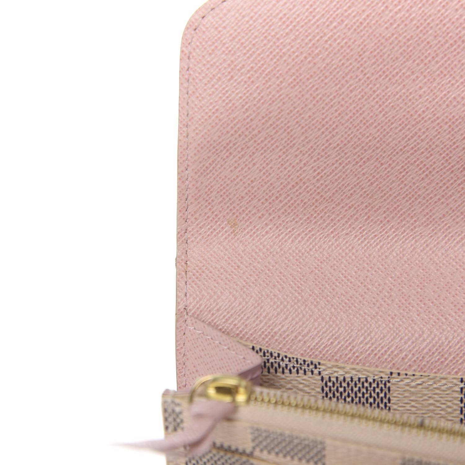 Louis Vuitton Damier Azur Emilie Wallet Rose Ballerine 8 of 8