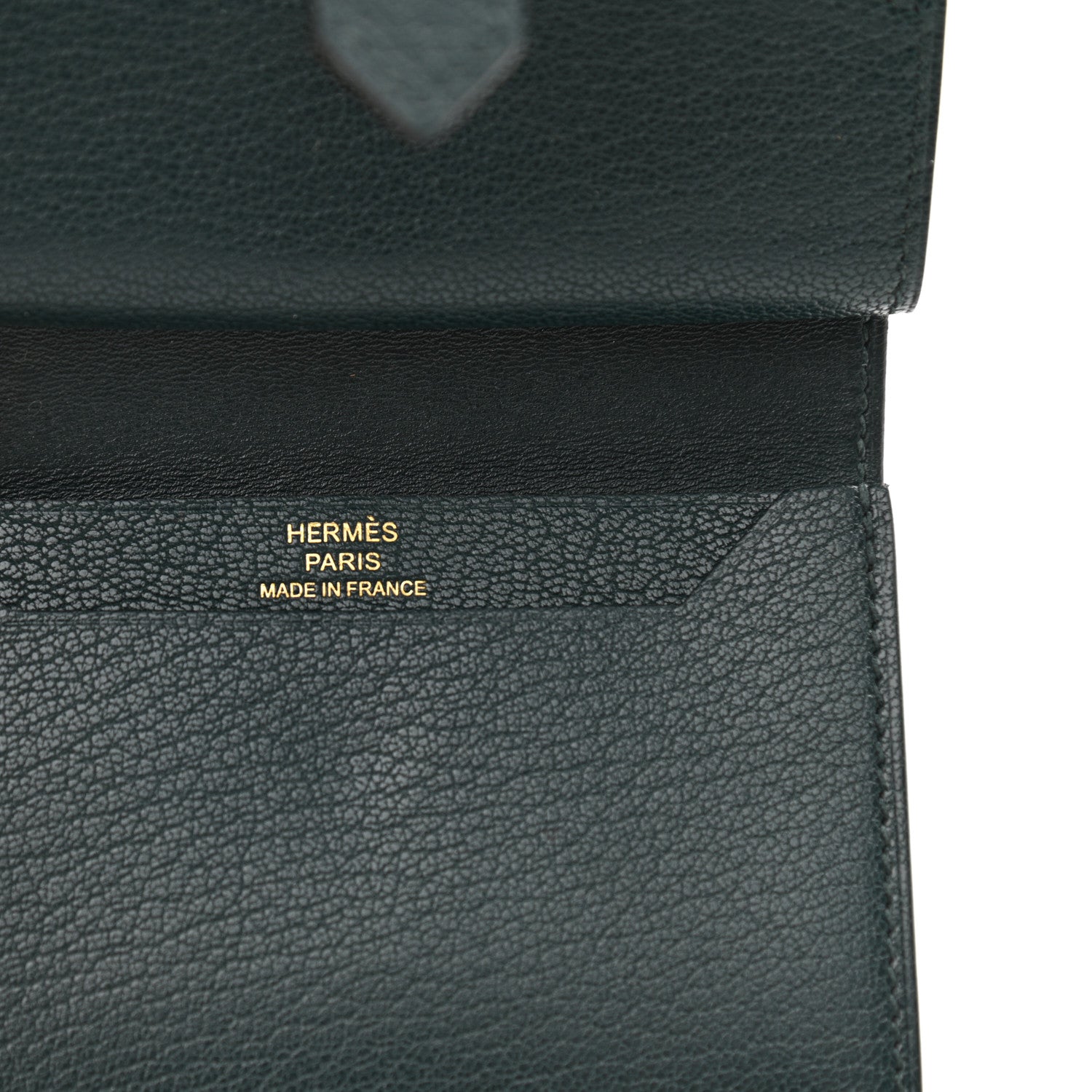 Hermes Chevre Mysore Mini Bearn Wallet Vert Cypress 6 of 8